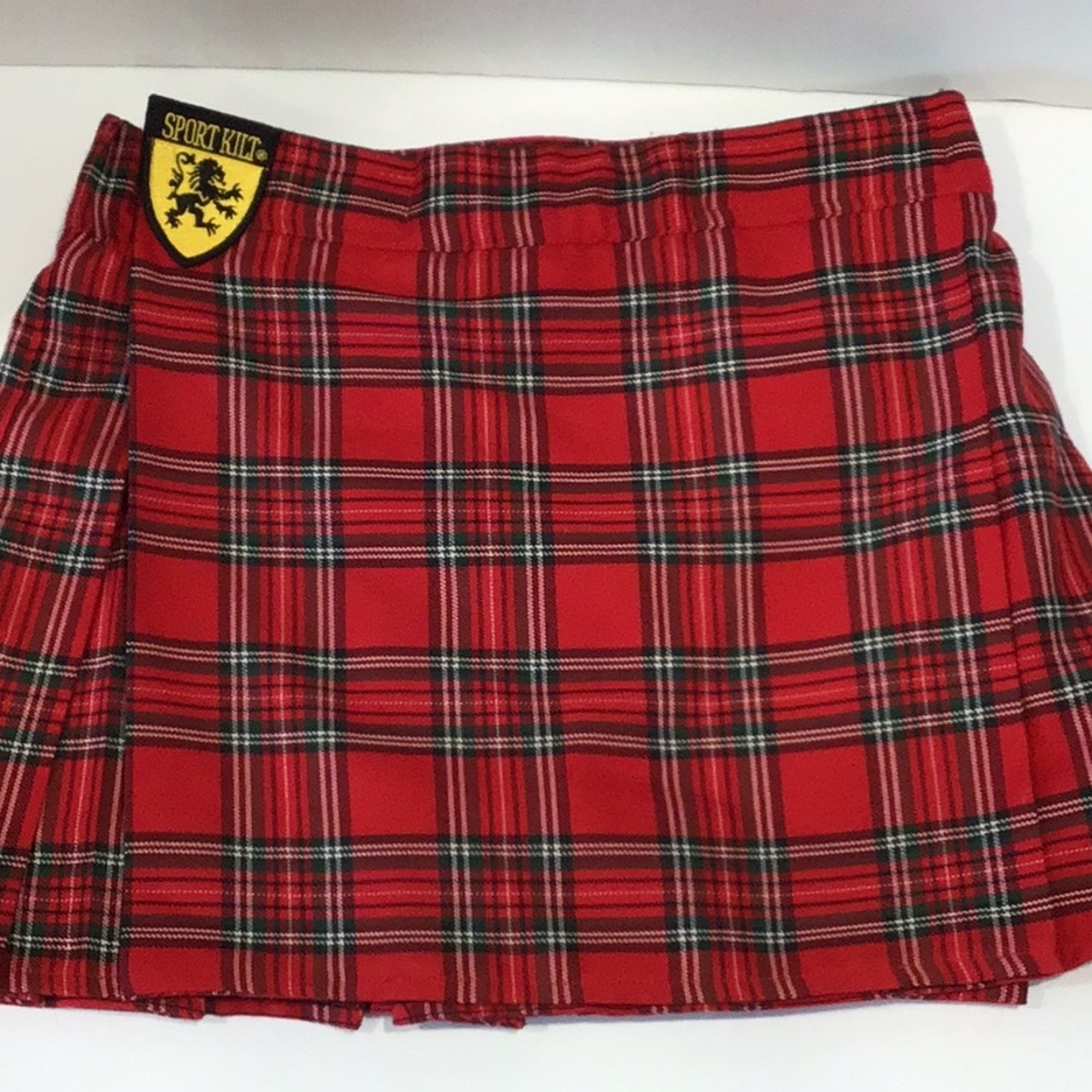 Stylish Red Plaid Mini Skirt